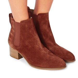 Rag & Bone Suede Walker Chelsea Boots, Rust, Women EU size 39.5, US 9, $475